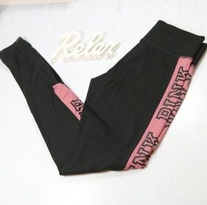 PINK black Leggings with mesh